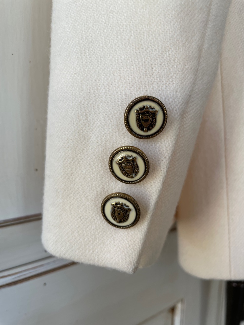 Pendleton Cream Single-Breasted Blazer Jacket - Picture 6 of 8